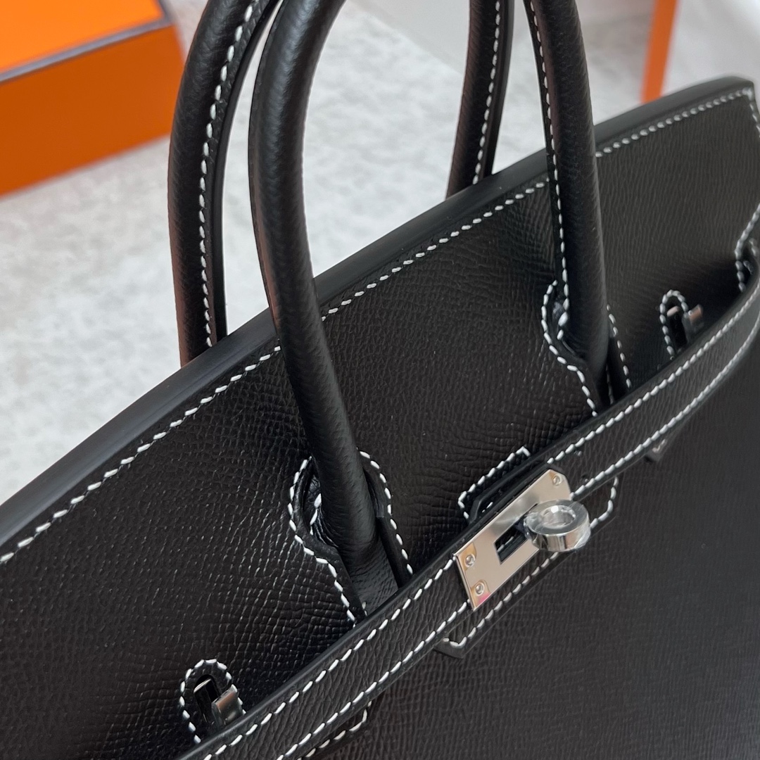 에르메스 버킨백25 블랙 은장 앱송